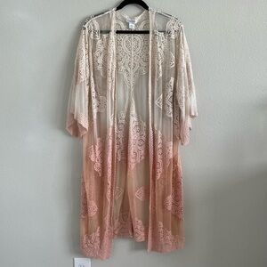 NWOT Ombré Lace duster